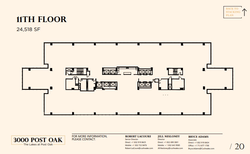 3000 Post Oak Blvd, Houston, TX à louer Plan d’étage– Image 1 sur 1