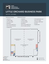 1712-1792 Little Orchard St, San Jose, CA à louer Plan d’étage– Image 2 sur 3
