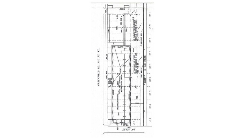 23300 Greenfield Rd, Oak Park, MI à louer - Plan cadastral – Image 2 sur 2