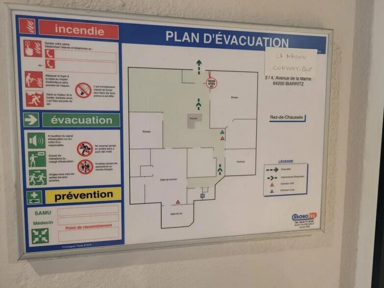 Local commercial dans Biarritz à louer - Plan d’étage – Image 3 sur 3