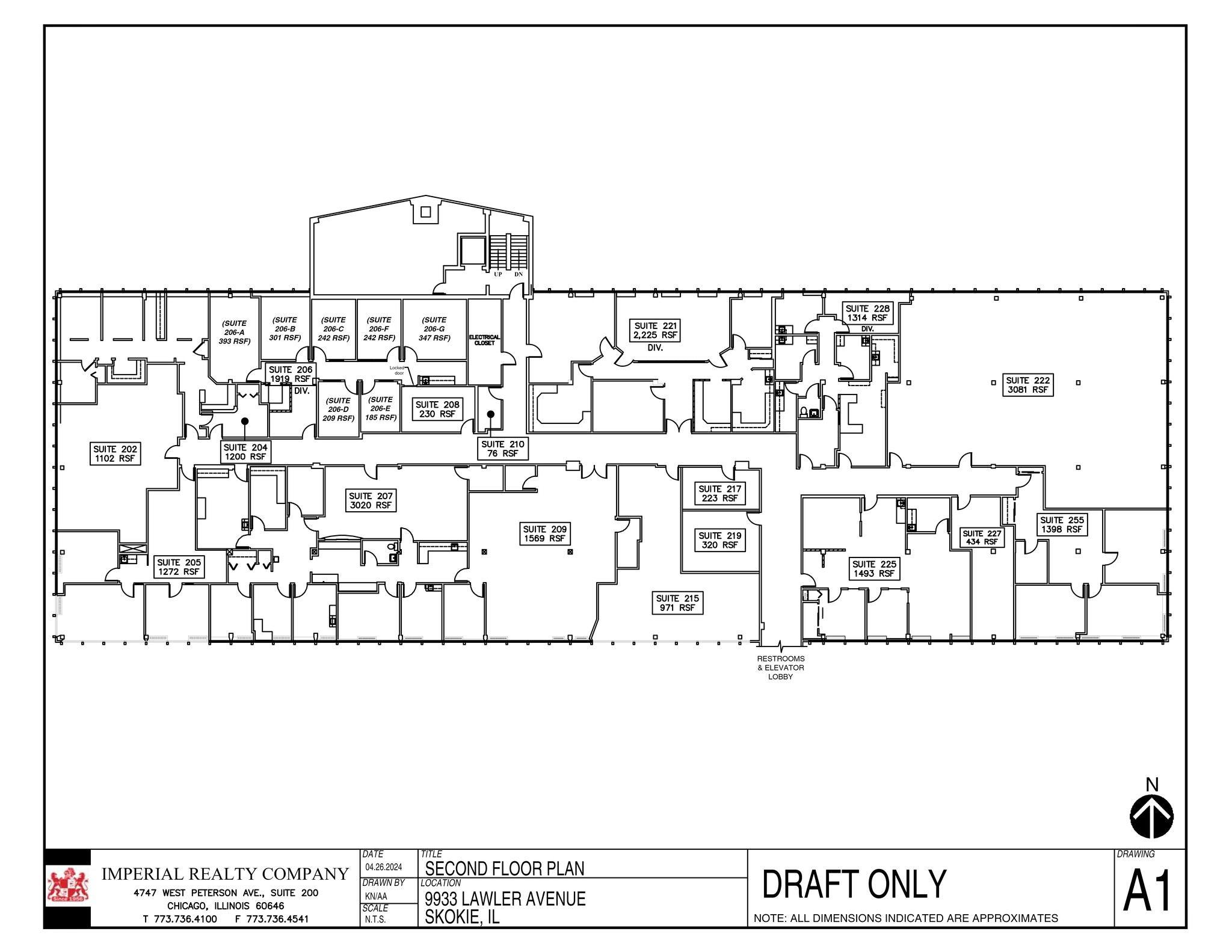 9933 Lawler Ave, Skokie, IL à louer Plan de site– Image 1 sur 1