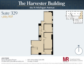 180 N Michigan Ave, Chicago, IL à louer Plan d’étage– Image 1 sur 7