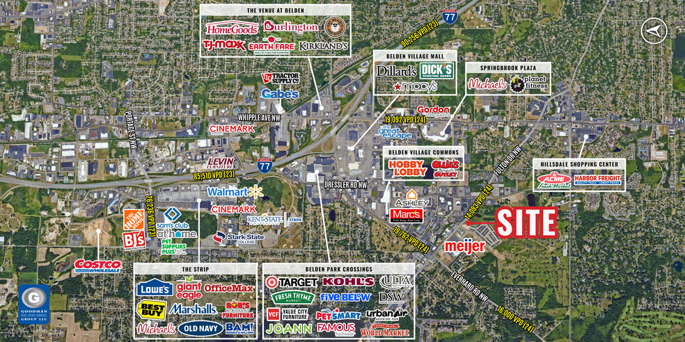 4770 Fulton Dr NW, Canton, OH à vendre - Aérien – Image 2 sur 2