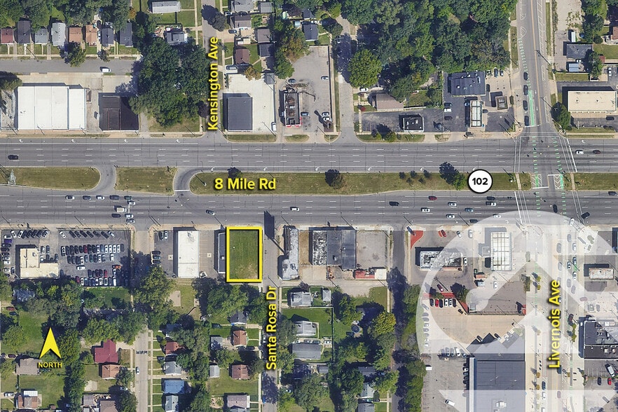 7101-7109 W 8 Mile Rd, Detroit, MI à vendre - Photo principale – Image 1 sur 1