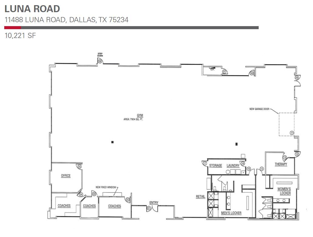 1801 Royal Ln, Farmers Branch, TX à louer Plan d’étage– Image 1 sur 1