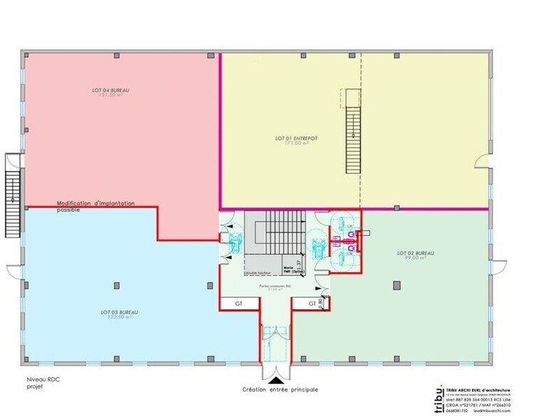Bureau dans Marcq-en-Baroeul à vendre - Plan d’étage – Image 2 sur 3