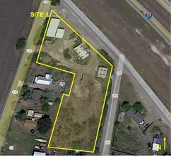 San Patricio County Co-Op, Edroy, TX - VUE AÉRIENNE  vue de carte