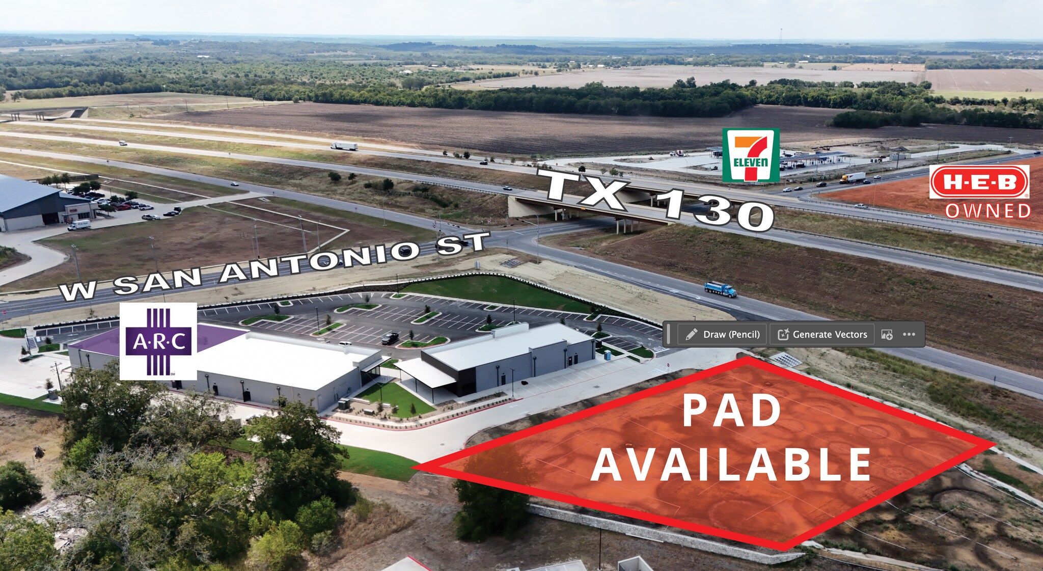 Lockhart Pad Site, Lockhart, TX à vendre Photo de l’immeuble– Image 1 sur 4