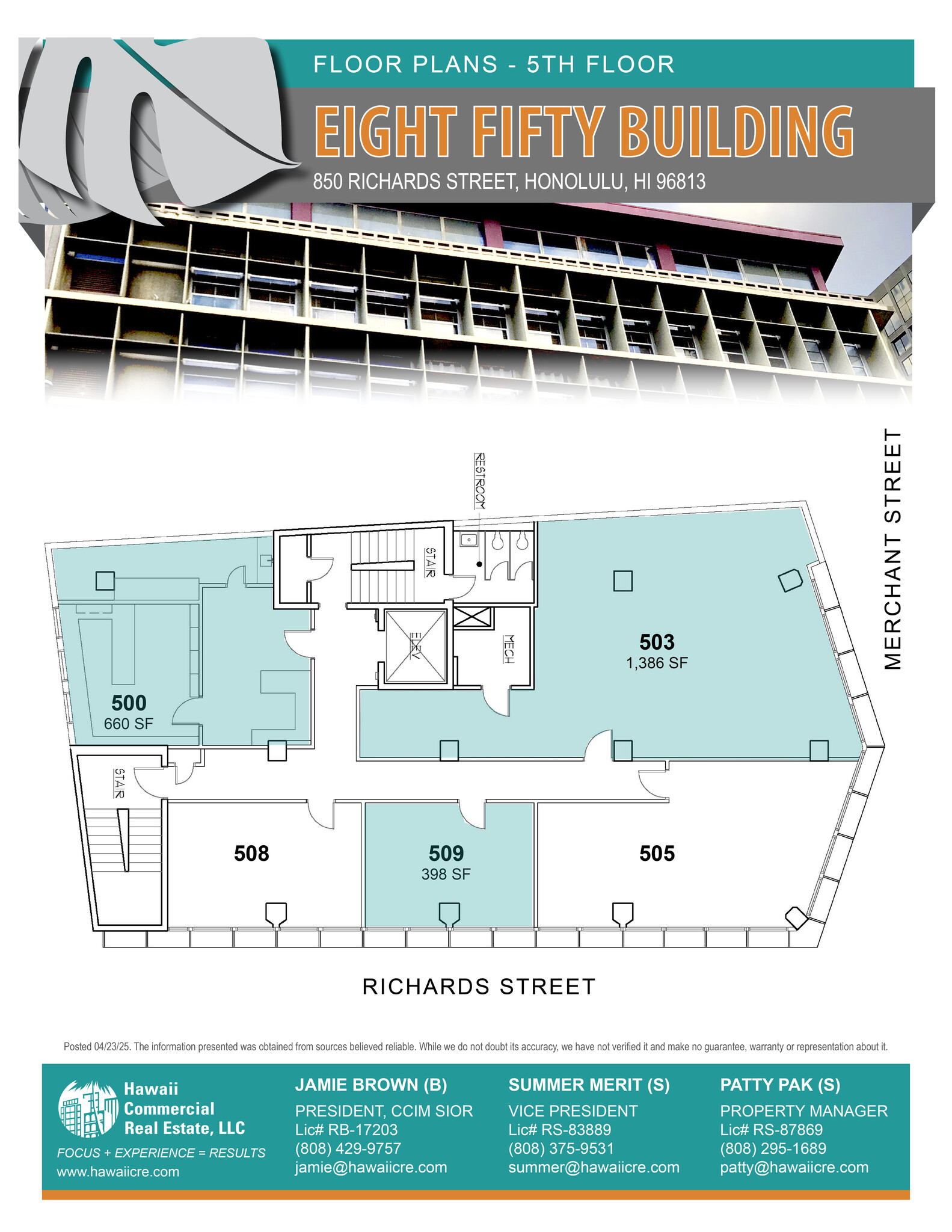 249 Merchant St, Honolulu, HI à vendre Plan d’étage– Image 1 sur 1