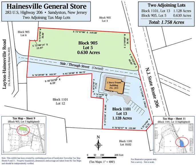 283 Route 206, Sandyston, NJ à vendre - Plan cadastral – Image 3 sur 32