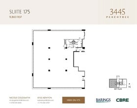 3445 Peachtree Rd NE, Atlanta, GA à louer Plan d’étage– Image 1 sur 1