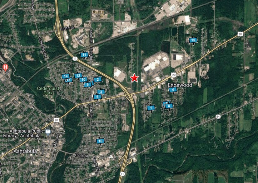 3038 Eureka Rd, Ashtabula, OH à vendre - Plan de site – Image 2 sur 3