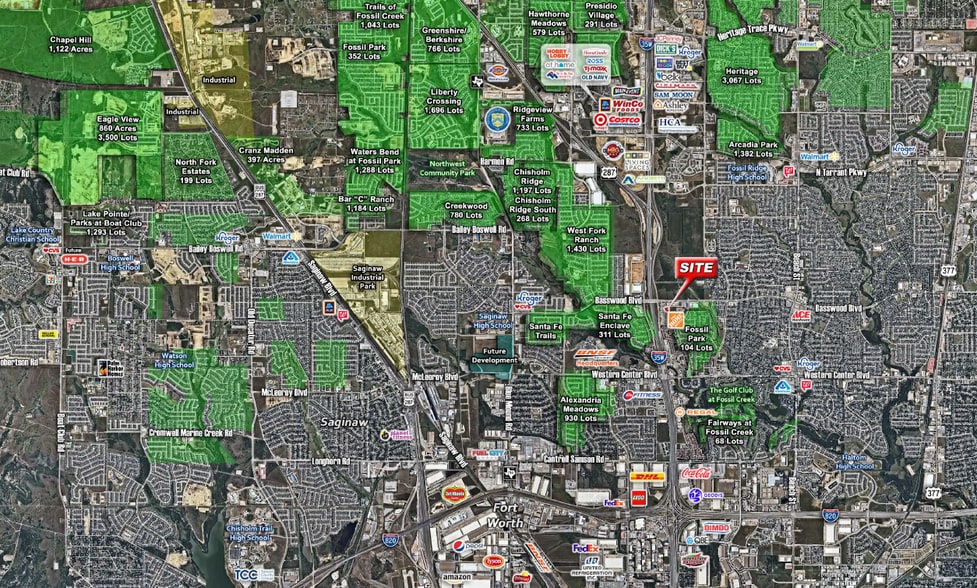 3041 Clay Mountain Trl, Fort Worth, TX à vendre - Aérien – Image 2 sur 6