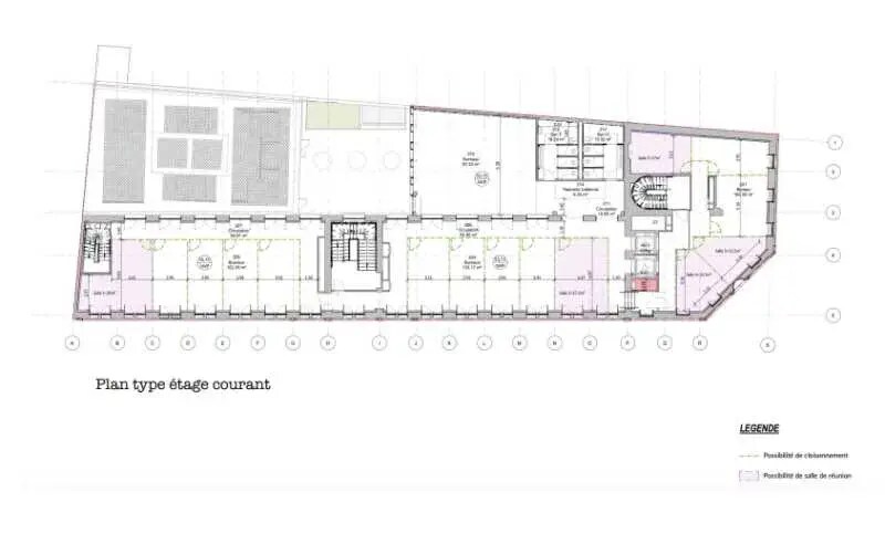 163 Rue Saint-Maur, Paris à louer Plan d’étage– Image 1 sur 1