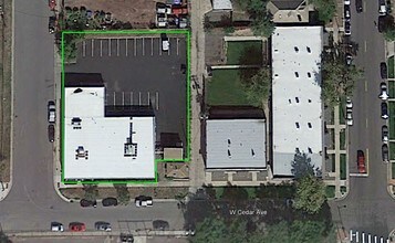 495 W Cedar Ave, Denver, CO - VUE AÉRIENNE vue de carte