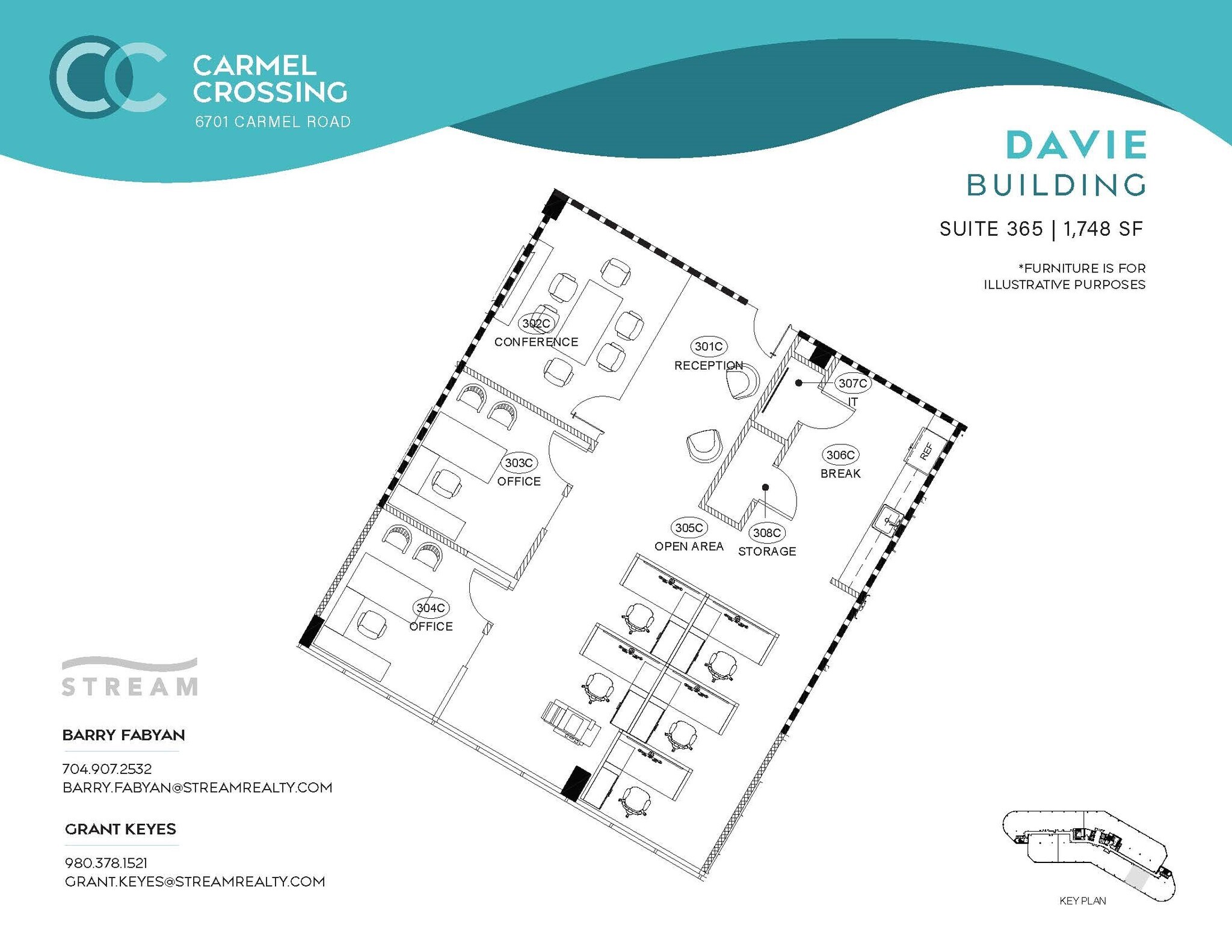6701 Carmel Rd, Charlotte, NC à louer Plan d’étage– Image 1 sur 1