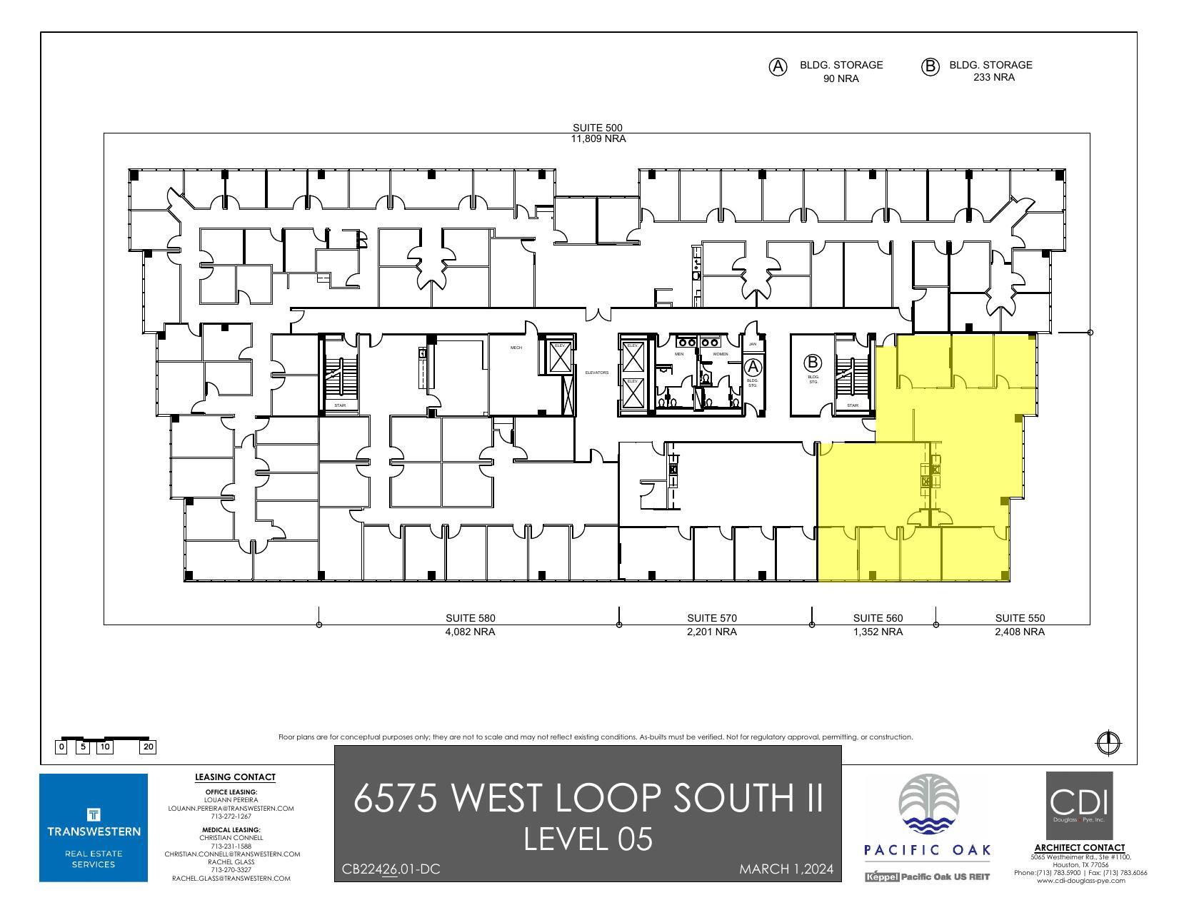 6575 West Loop South, Bellaire, TX à louer Plan d’étage– Image 1 sur 1