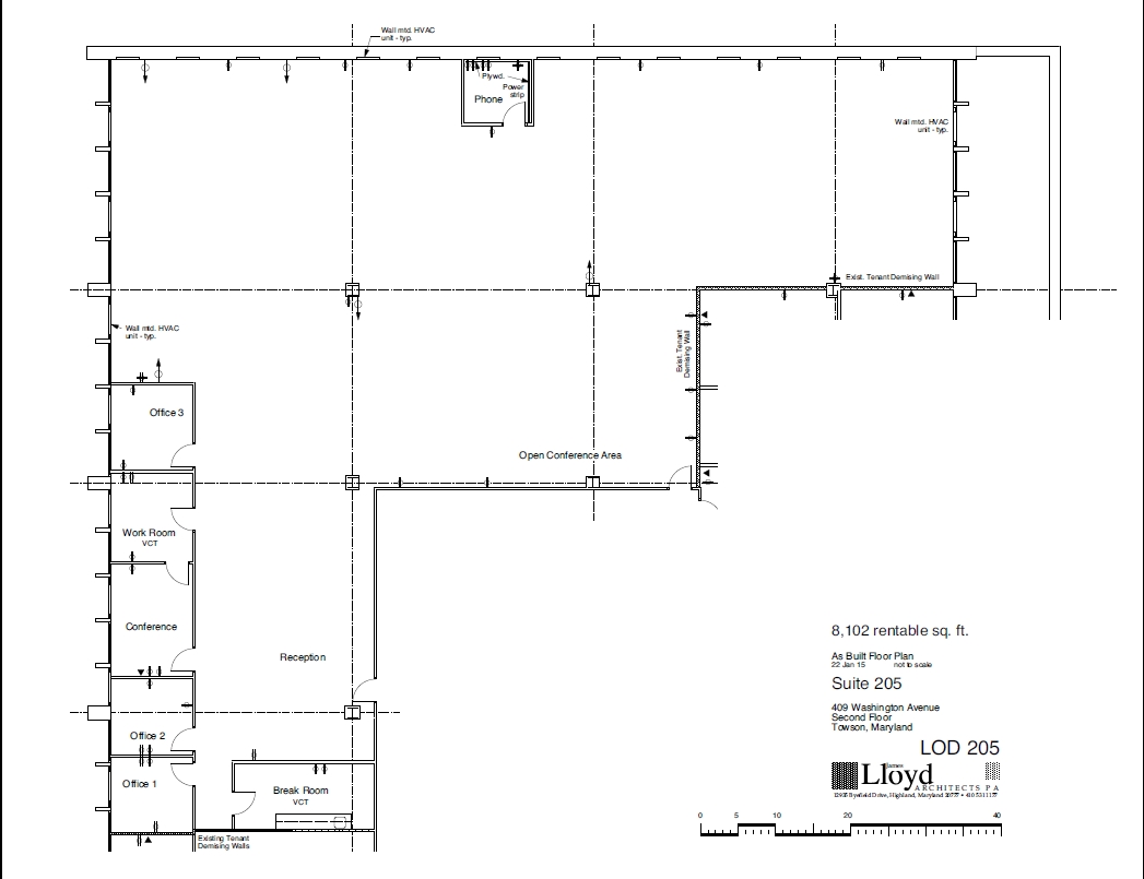 409 Washington Ave, Towson, MD à louer Plan d’étage– Image 1 sur 1