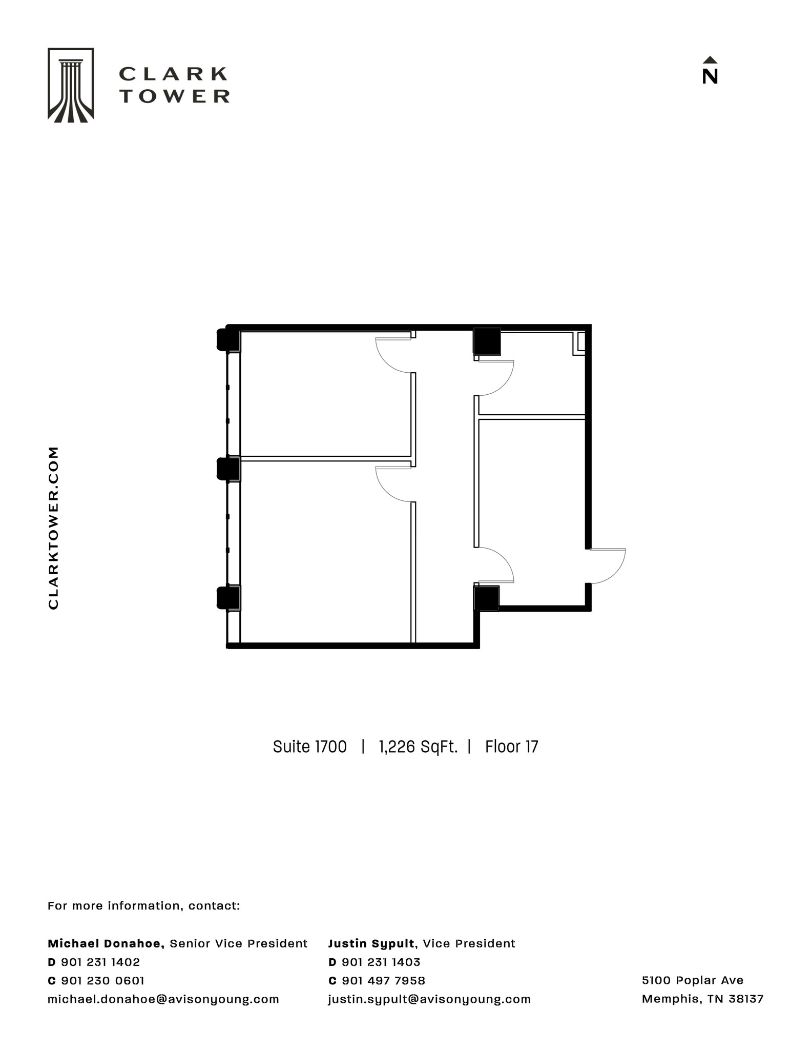 5100 Poplar Ave, Memphis, TN à louer Plan de site– Image 1 sur 1