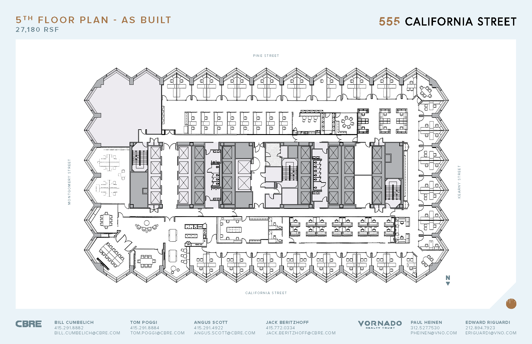 555 California St, San Francisco, CA à louer Plan d’étage– Image 1 sur 1