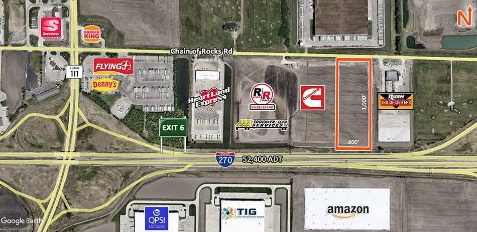 1540 E Chain of Rocks Rd, Granite City, IL à vendre Photo de l’immeuble– Image 1 sur 4