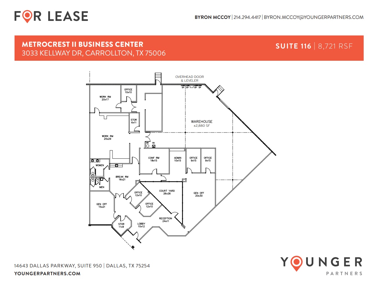 3033 Kellway Dr, Carrollton, TX à louer Plan d’étage– Image 1 sur 1