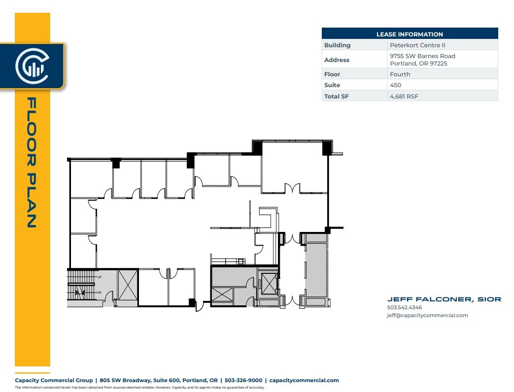 9755 SW Barnes Rd, Portland, OR à louer Plan d’étage– Image 1 sur 1