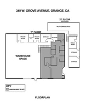 349-353 W Grove Ave, Orange, CA à louer Plan d’étage– Image 1 sur 1
