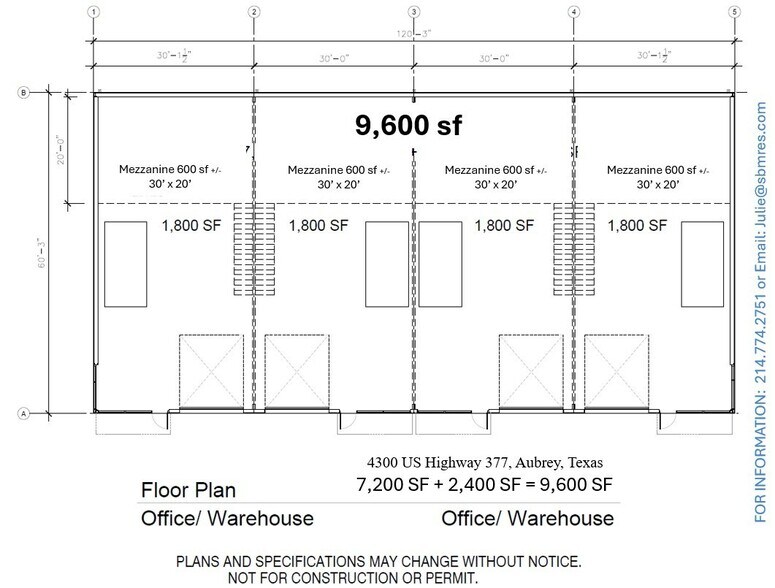 4300 US Highway 377, Aubrey, TX à vendre - Plan d’étage – Image 3 sur 4
