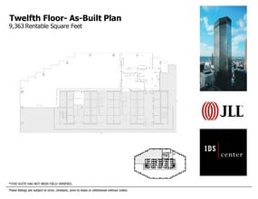 80 S 8th St, Minneapolis, MN à louer Plan d’étage– Image 1 sur 1