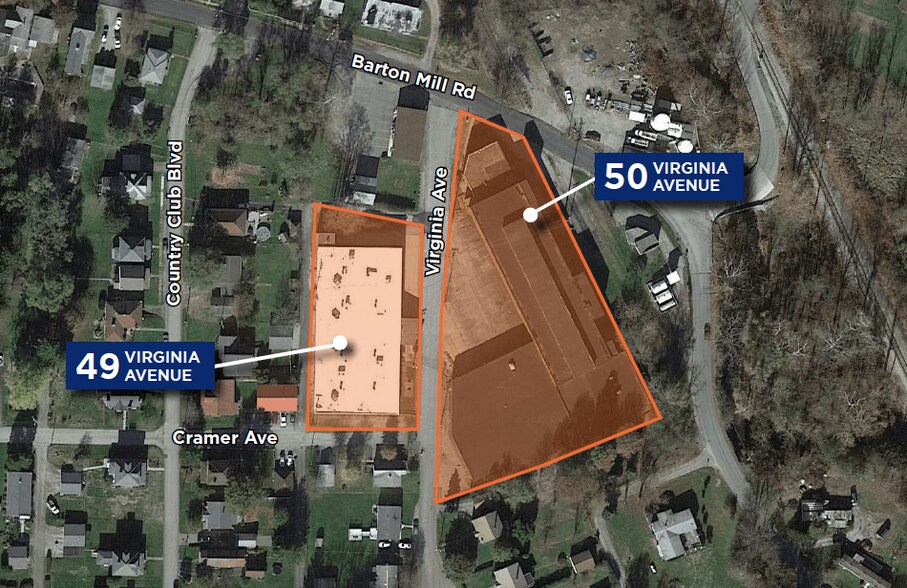 50 Virginia Ave, Uniontown, PA à louer - Aérien – Image 2 sur 14