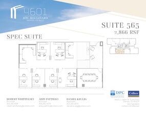 4601 Dtc Blvd, Denver, CO à louer Plan d’étage– Image 1 sur 1