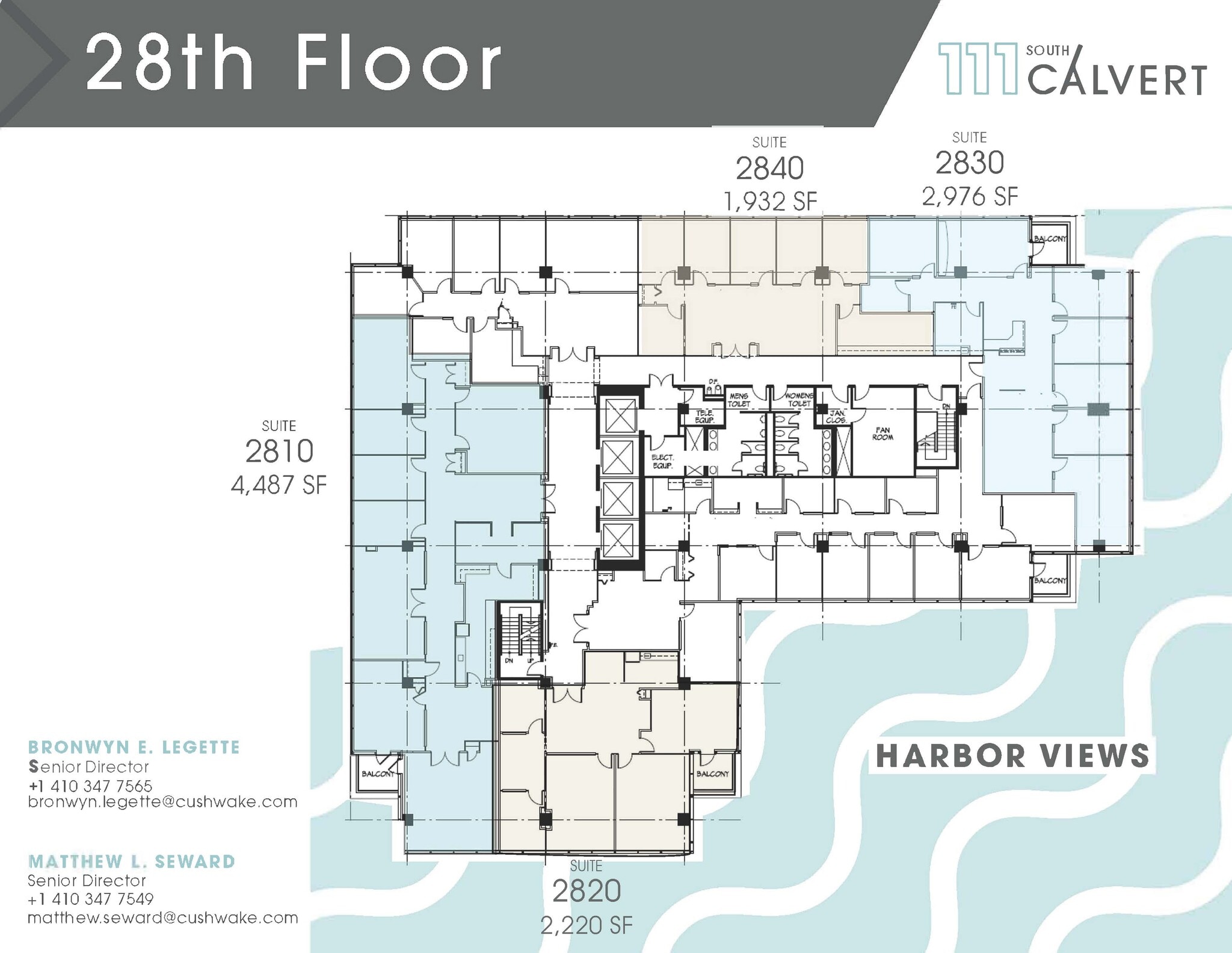 111 S Calvert St, Baltimore, MD à louer Plan d’étage– Image 1 sur 1