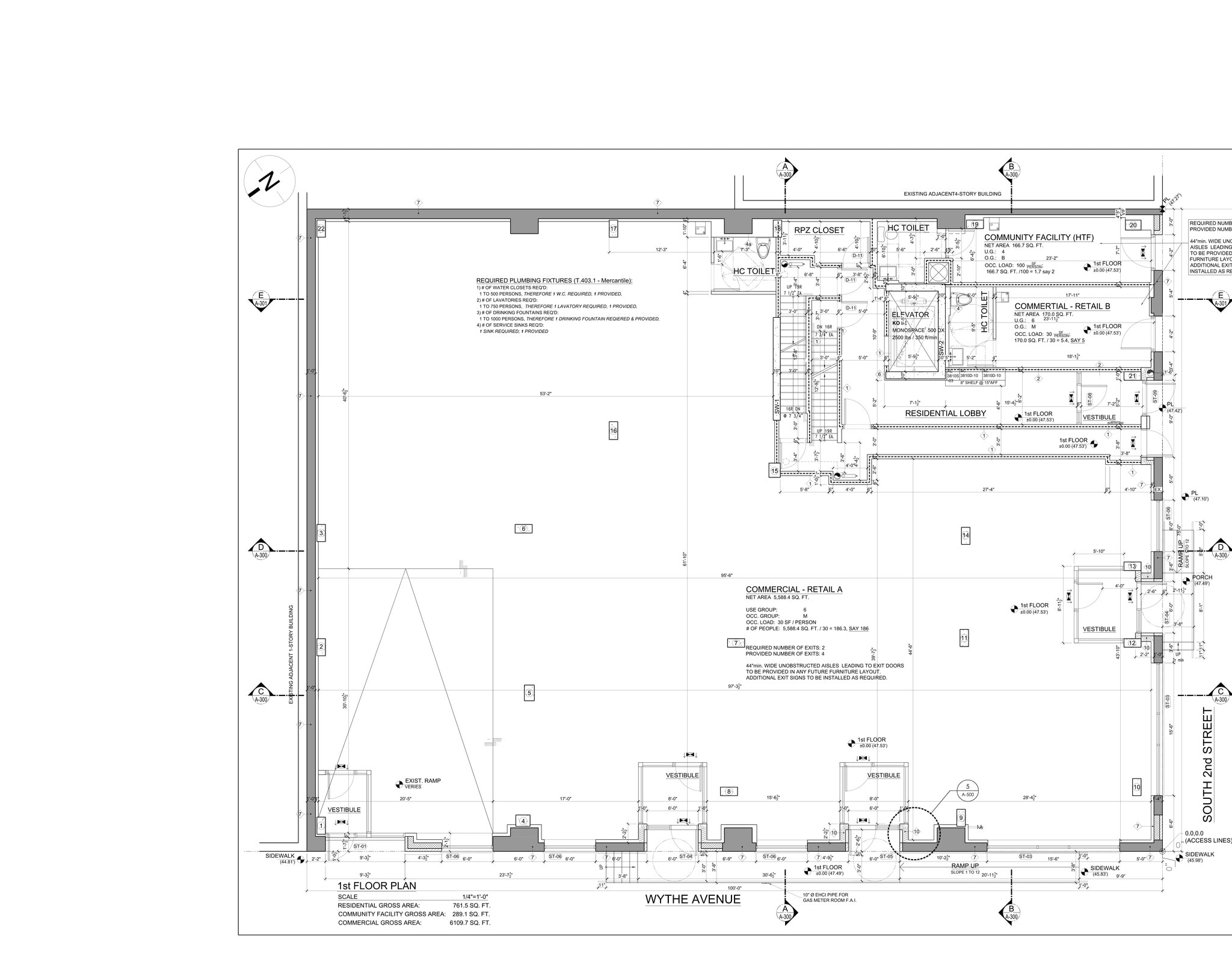 303 Wythe Ave, Brooklyn, NY à louer Plan de site– Image 1 sur 1