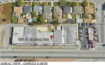 534 S Bascom Ave, San Jose, CA - Vue aérienne vue de carte