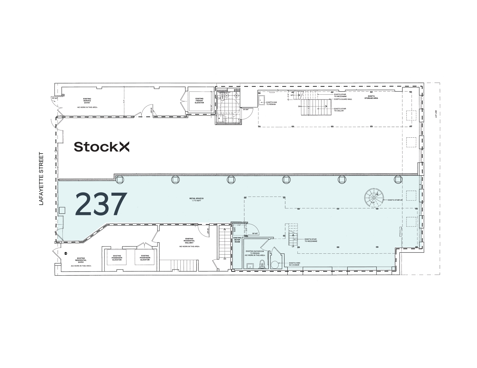 237 Lafayette St, New York, NY à louer Plan d’étage– Image 1 sur 3