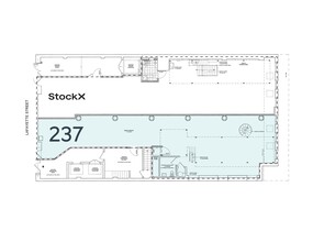 237 Lafayette St, New York, NY à louer Plan d’étage– Image 1 sur 3