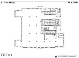 40 Wall St, New York, NY à louer Plan d’étage– Image 1 sur 1