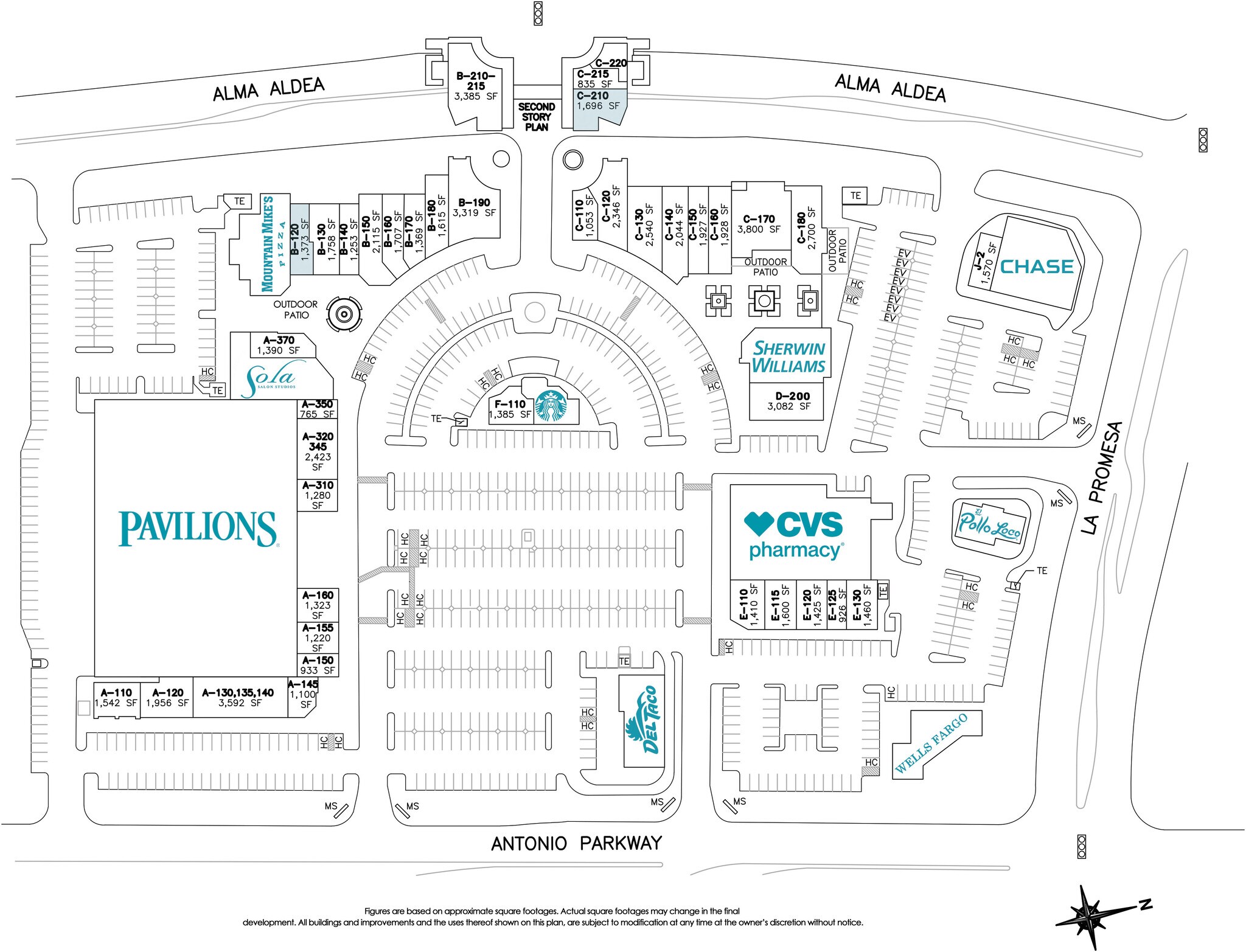 22361-22451 Antonio Pky, Rancho Santa Margarita, CA à louer Plan de site– Image 1 sur 1