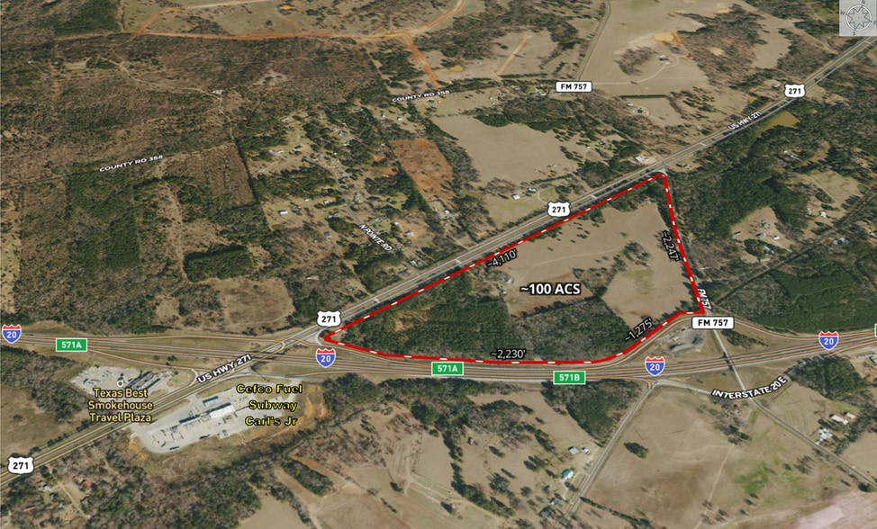 16396 I-20 & US Highway 271, Tyler, TX à vendre - Aérien – Image 2 sur 3