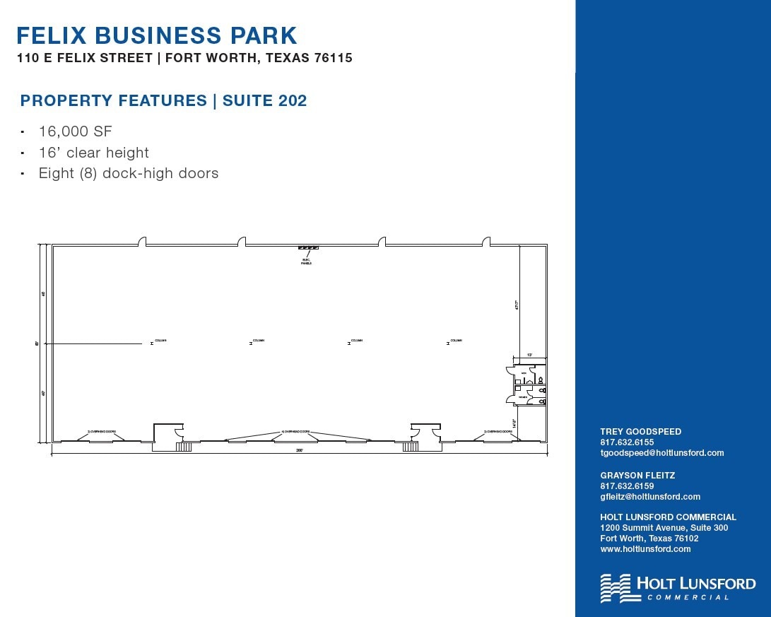100 E Felix St, Fort Worth, TX à louer Plan d’étage– Image 1 sur 1