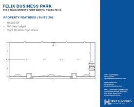 100 E Felix St, Fort Worth, TX à louer Plan d’étage– Image 1 sur 1