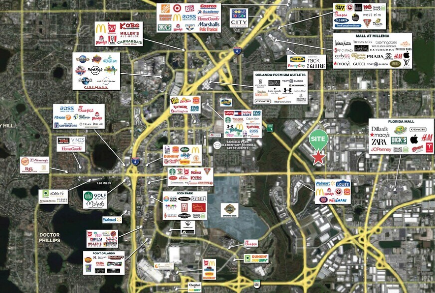 2515 West Sand Lake Road, Orlando, FL à vendre - Aérien – Image 3 sur 4