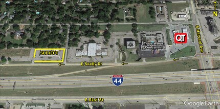 2865 E Skelly Dr, Tulsa, OK - Vue aérienne vue de carte