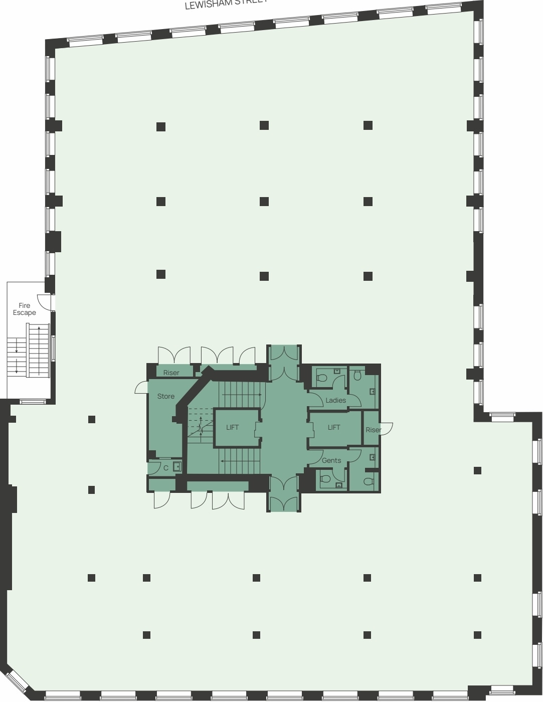 4 Matthew Parker St, Londres à louer Plan d’étage– Image 1 sur 12