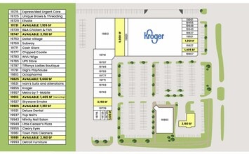 19715-19855 W Twelve Mile Rd, Southfield, MI à louer Plan d’étage– Image 1 sur 1