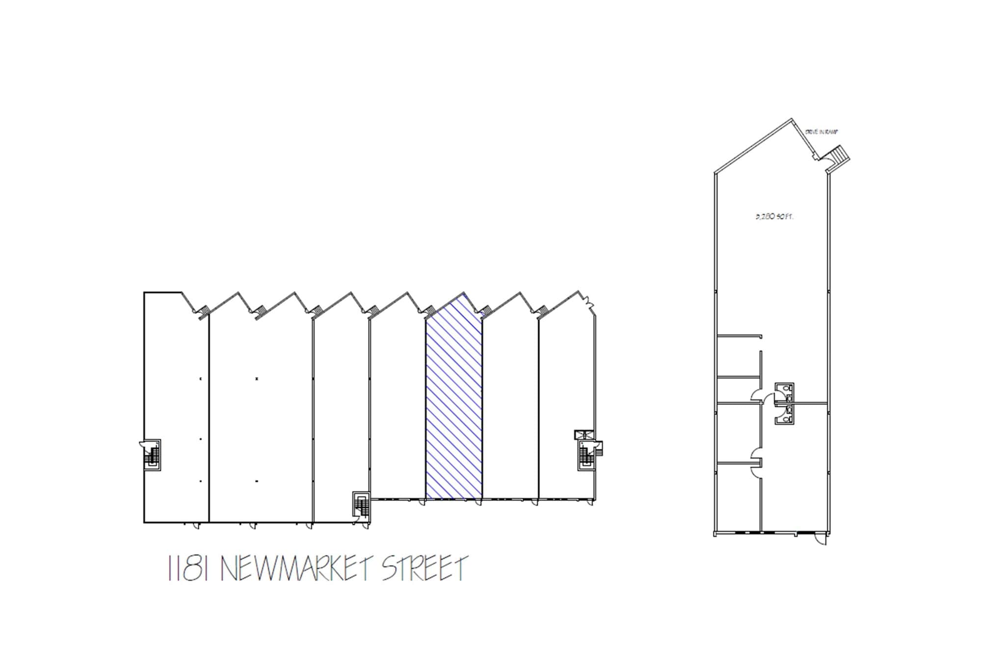 1181 Newmarket St, Ottawa, ON à louer Plan d’étage– Image 1 sur 1