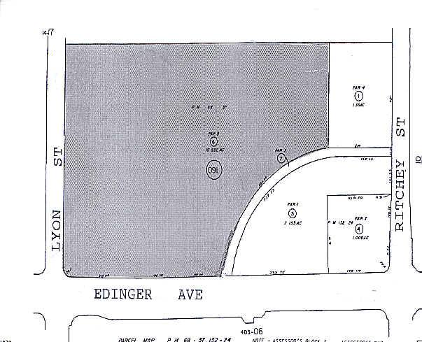 1701 E Edinger Ave, Santa Ana, CA à louer - Plan cadastral – Image 3 sur 5