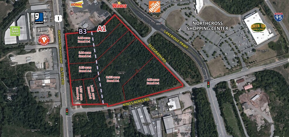 Kings Acres Rd & Rt 1, Ashland, VA à vendre - Photo de l’immeuble – Image 1 sur 2