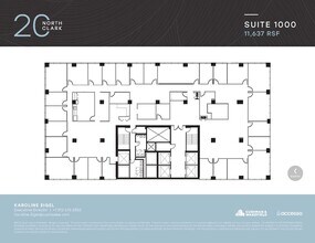 20 N Clark St, Chicago, IL à louer Plan d’étage– Image 1 sur 1